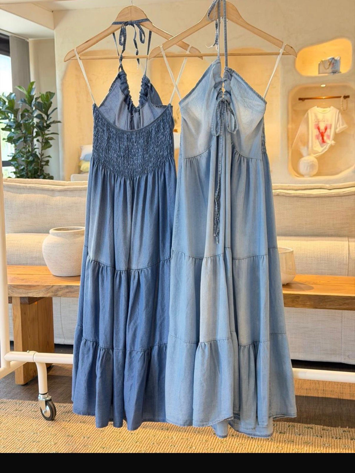 Denim one size dress