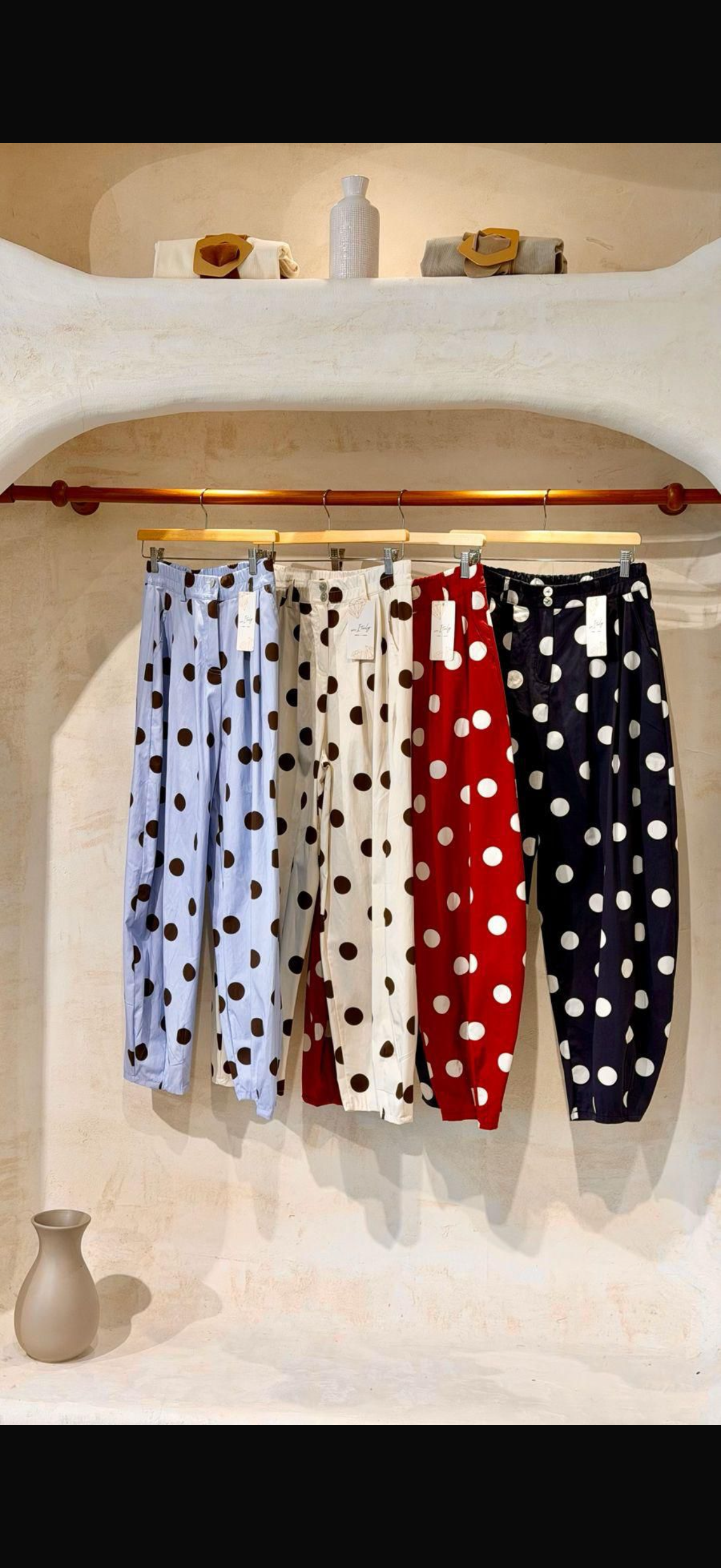 Polka dot pants