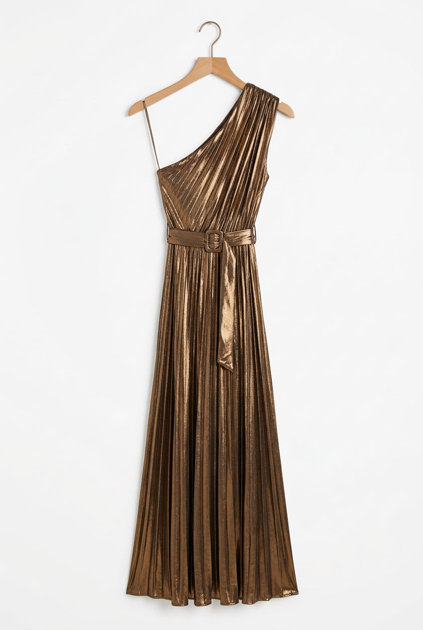 Metallic dress one size made in Italy