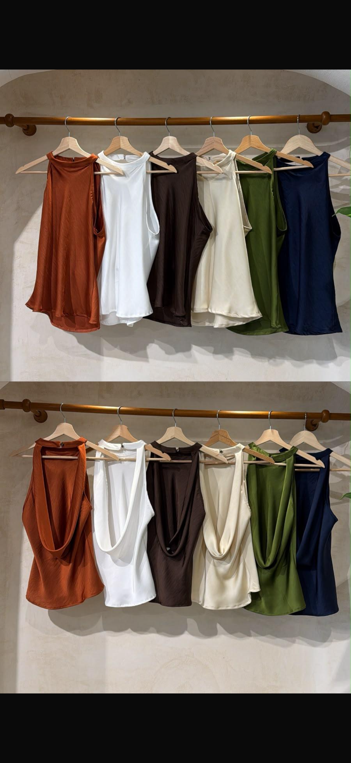 Satin blouse one size