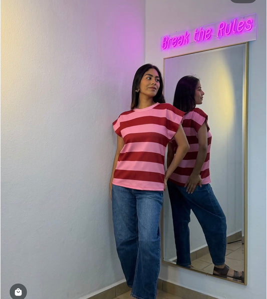 Stripe one size Blouse