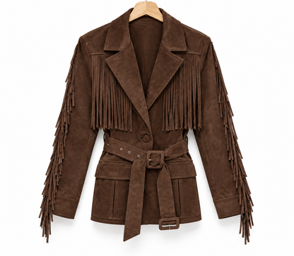 Suede jacket one size made in Italy