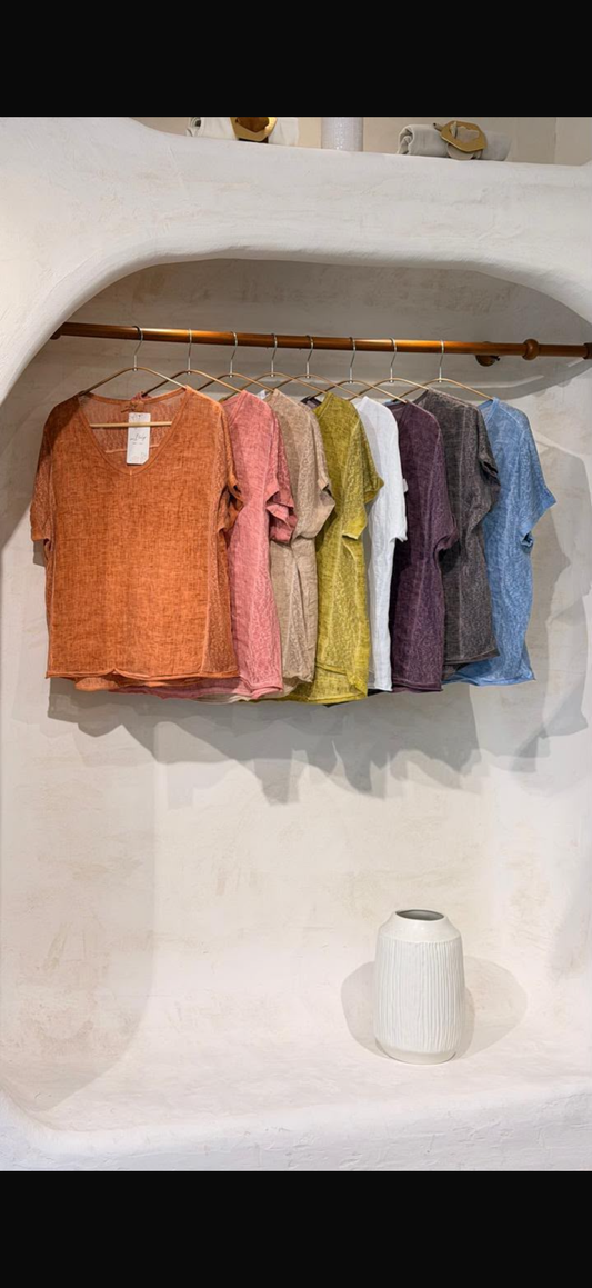 Linen blouse made in Italy