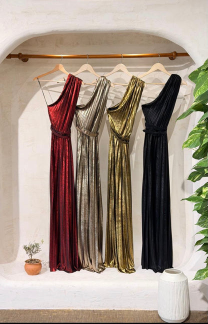 Metallic dress one size made in Italy