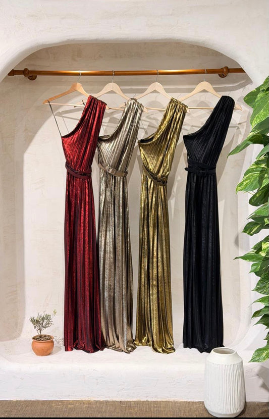 Metallic dress one size made in Italy