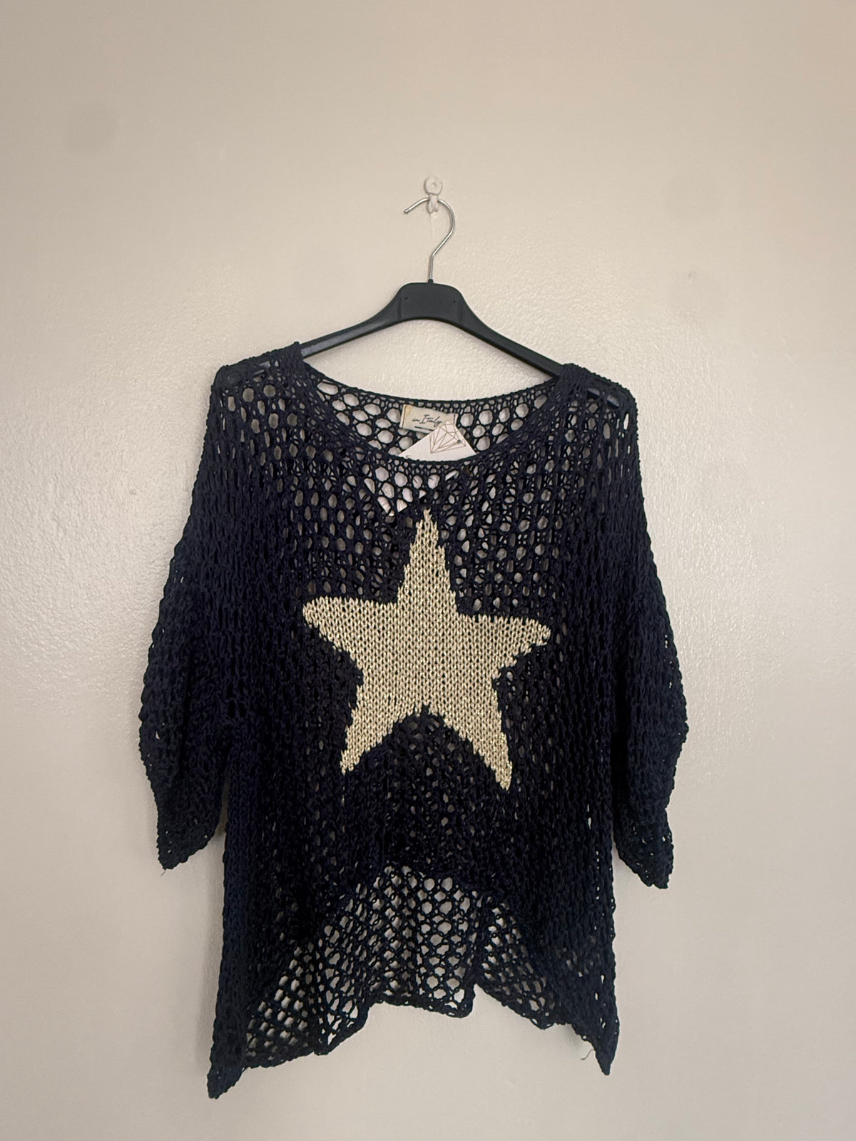 Star blouse made in Italy one size