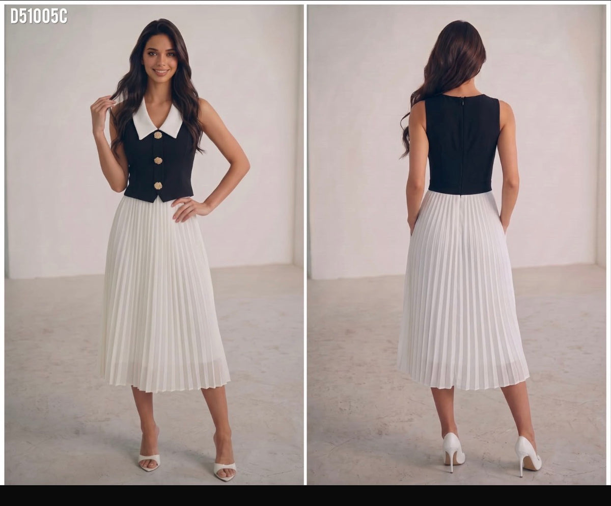 Black and white dress