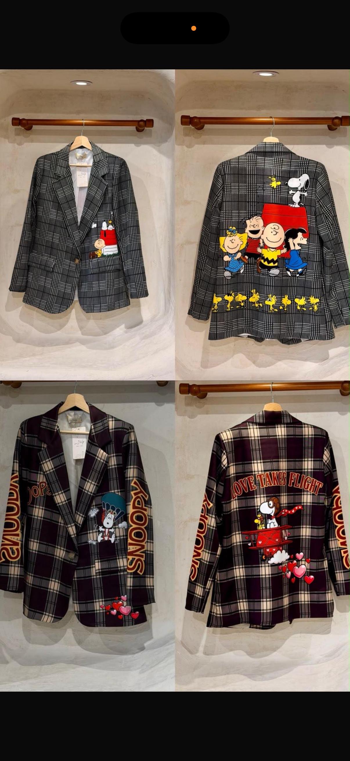 PRE ORDER Snoopy blazers made in Italy one size