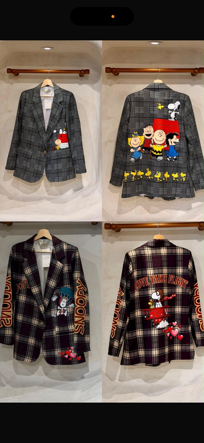 PRE ORDER Snoopy blazers made in Italy one size