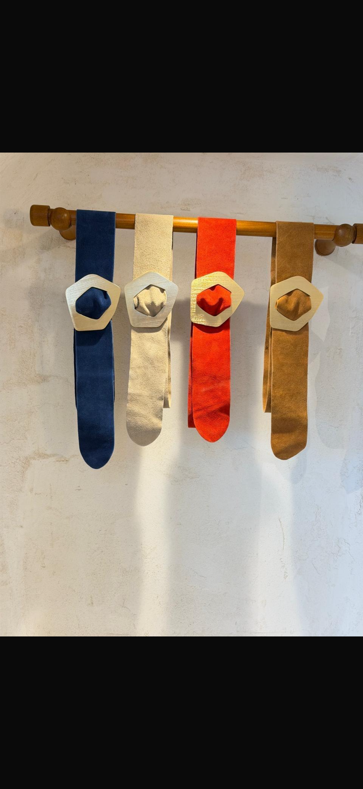 Leather belt