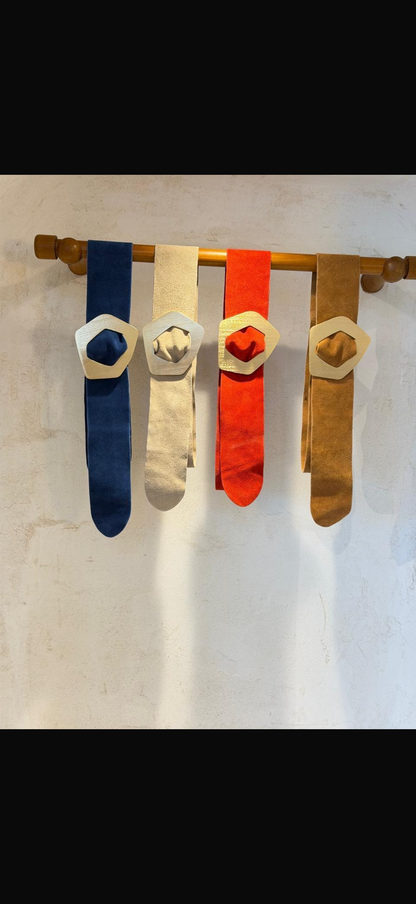 Leather belt