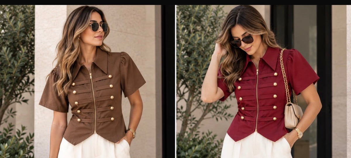 Button blouse