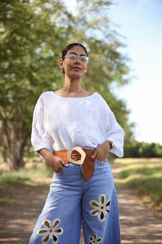 Leather belt