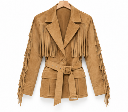 Suede jacket one size made in Italy