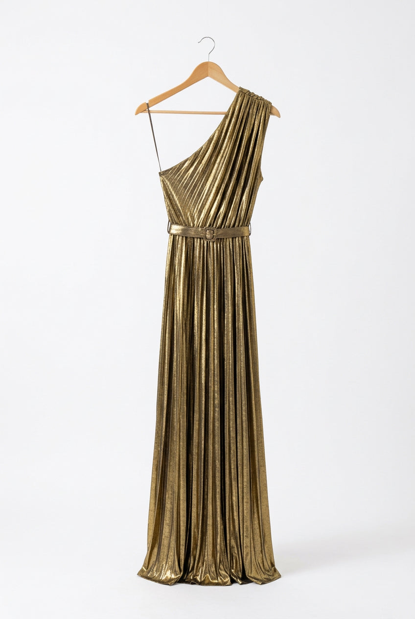 Metallic dress one size made in Italy