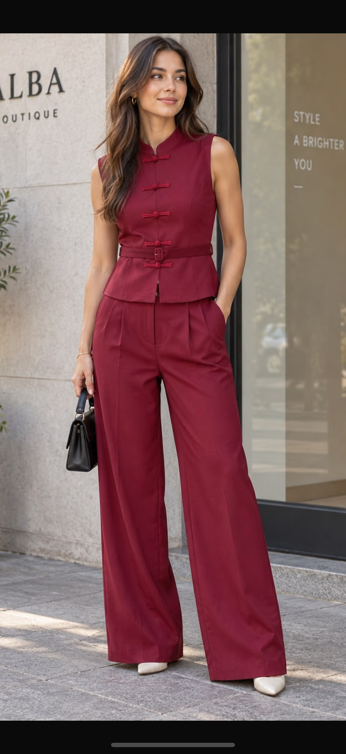 Burgundy set