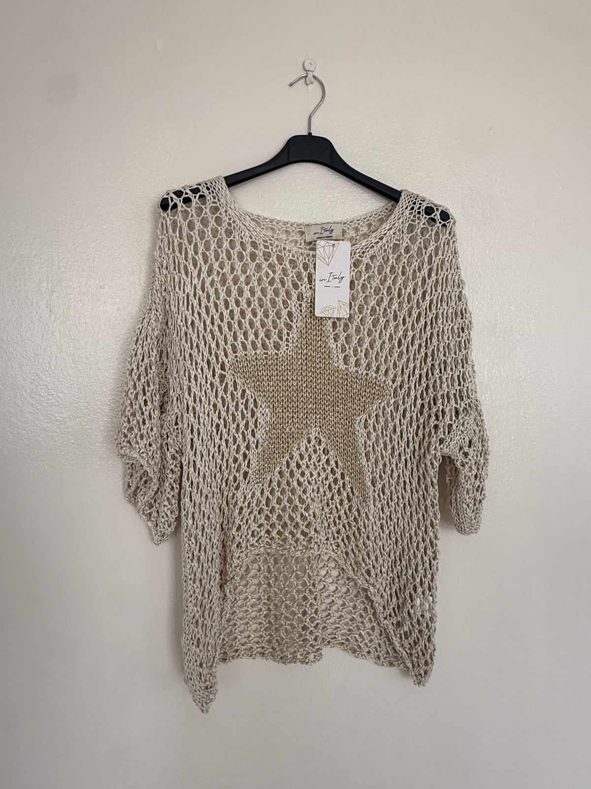 Star blouse made in Italy one size