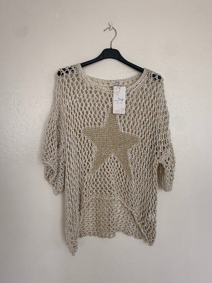 Star blouse made in Italy one size