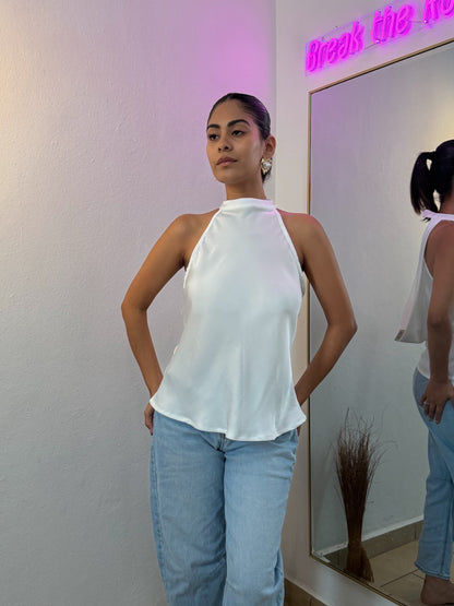 Satin blouse one size