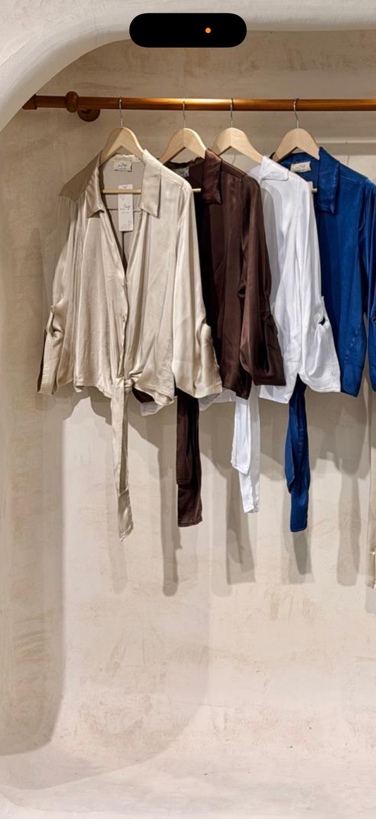 Satin Blouses made in Italy one size