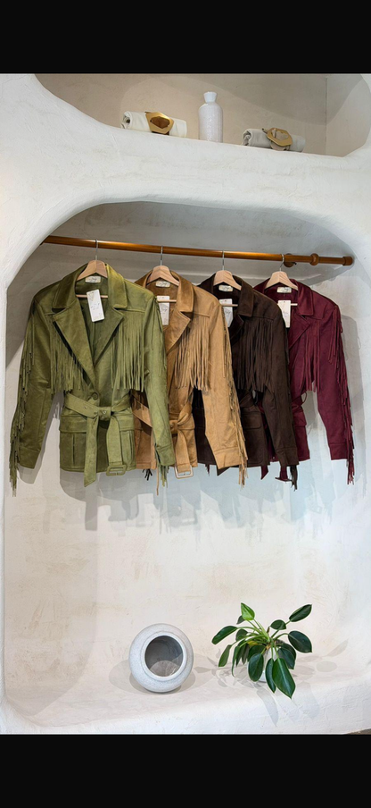 Suede jacket one size made in Italy