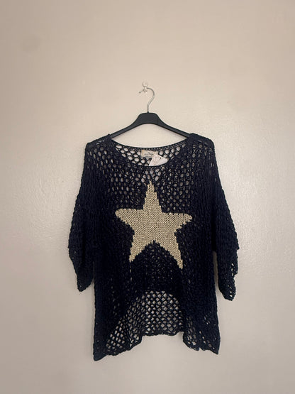 Star blouse made in Italy one size