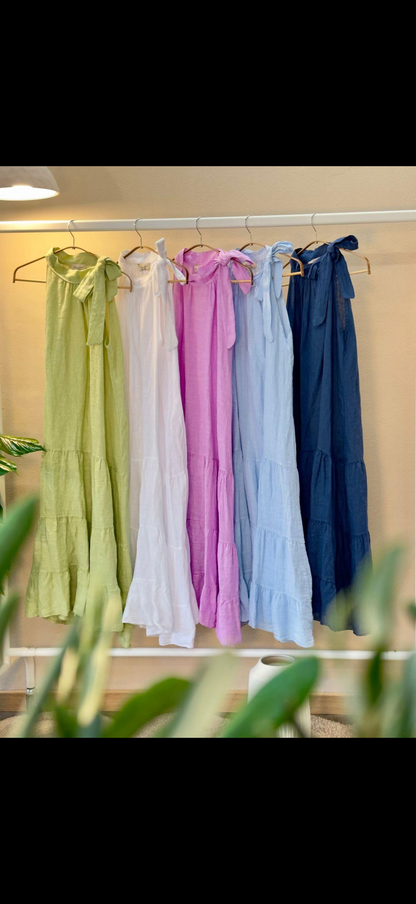 Linen spring dress