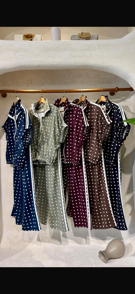 Polka dot set one size