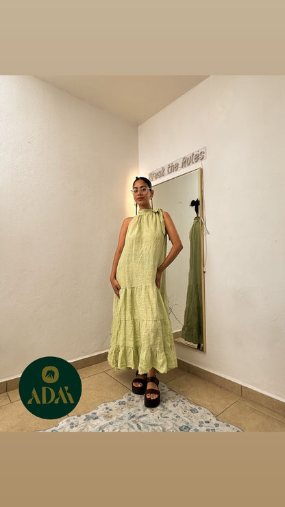 Linen spring dress