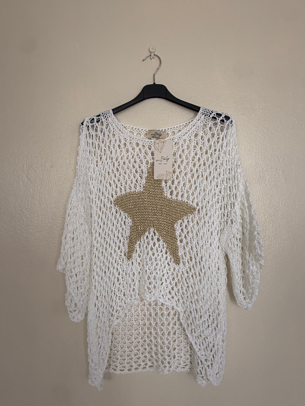 Star blouse made in Italy one size