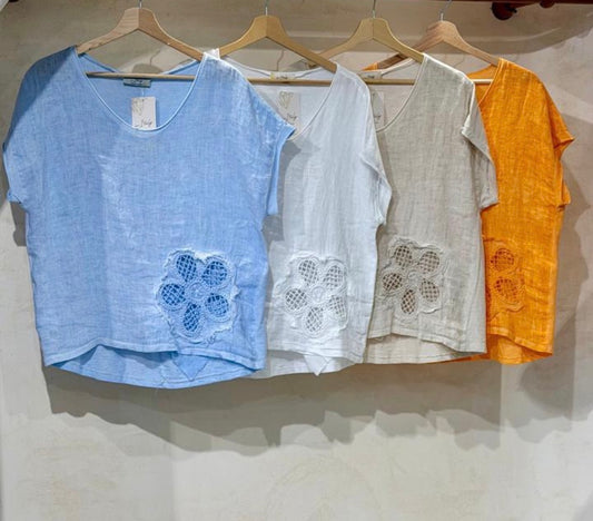 Linen top one size