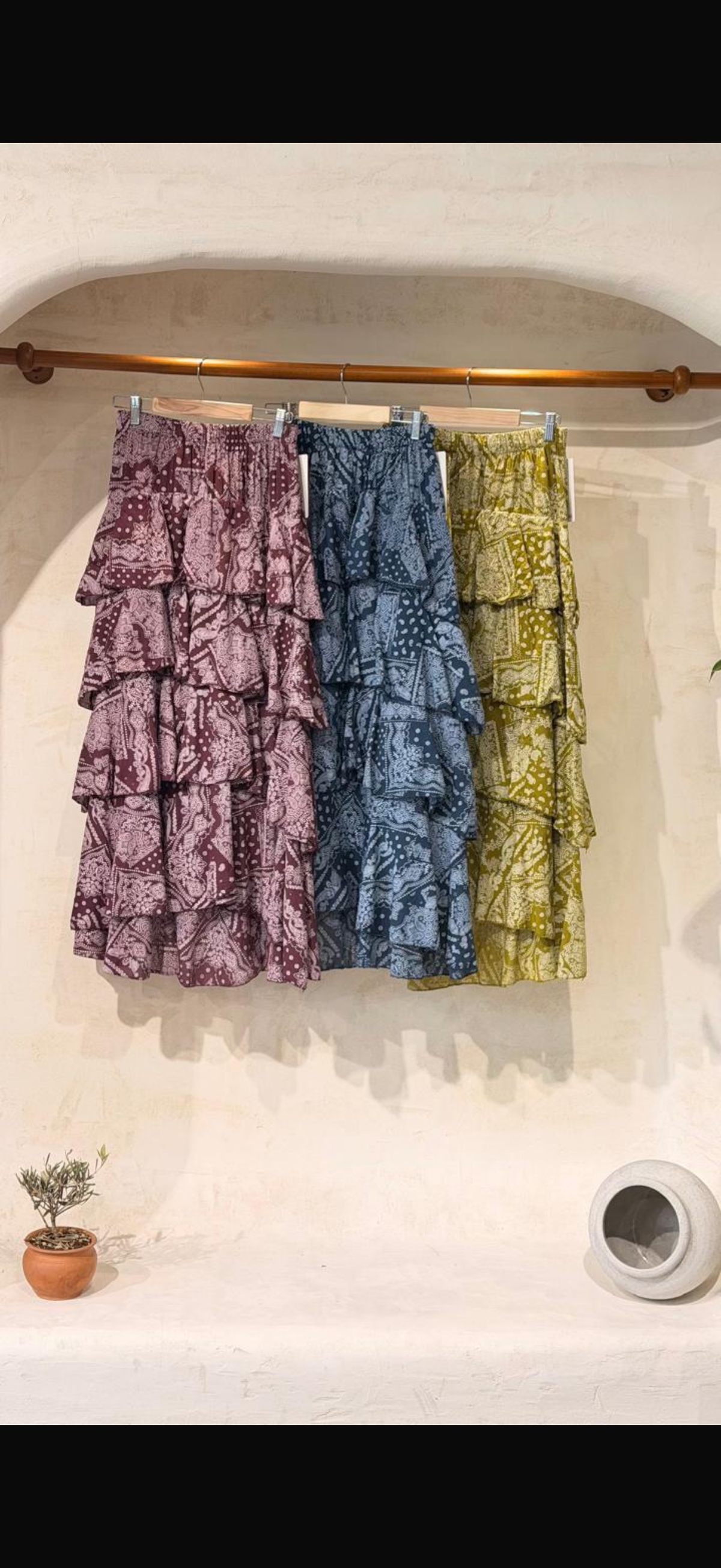 Boho skirt one size made in Italy