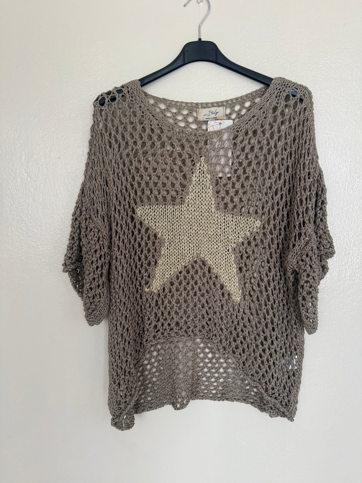 Star blouse made in Italy one size