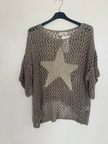 Star blouse made in Italy one size