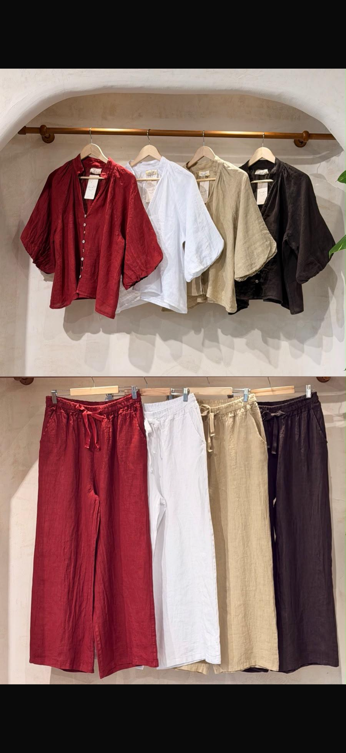 Linen set one size made in Italy