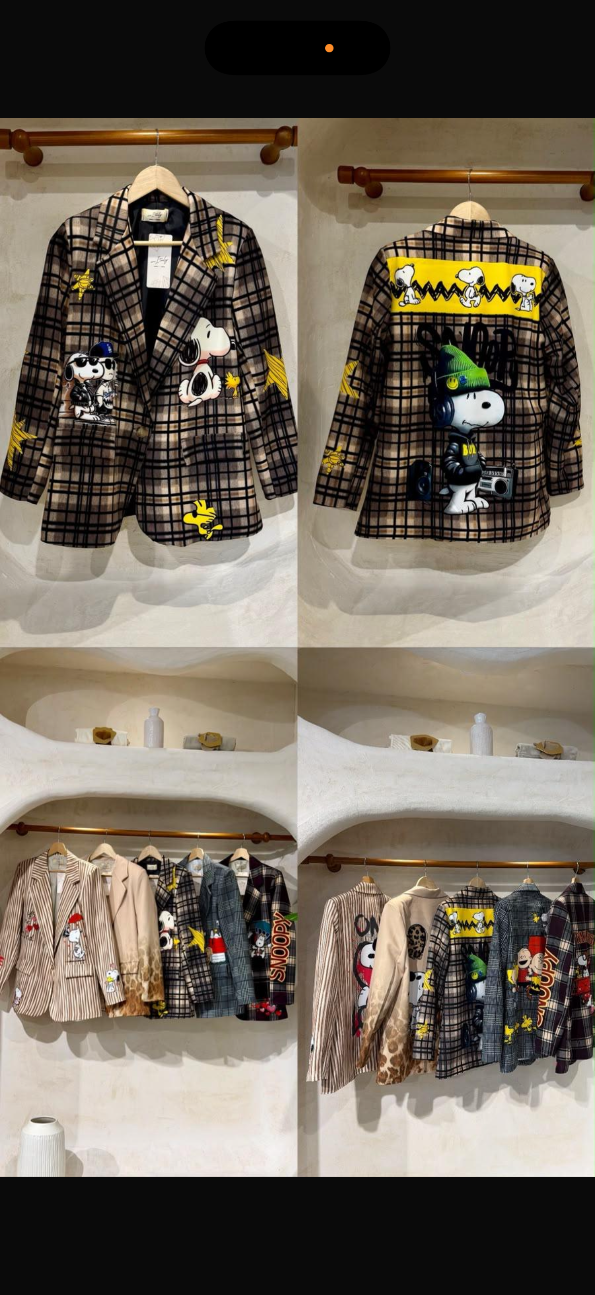 PRE ORDER Snoopy blazers made in Italy one size