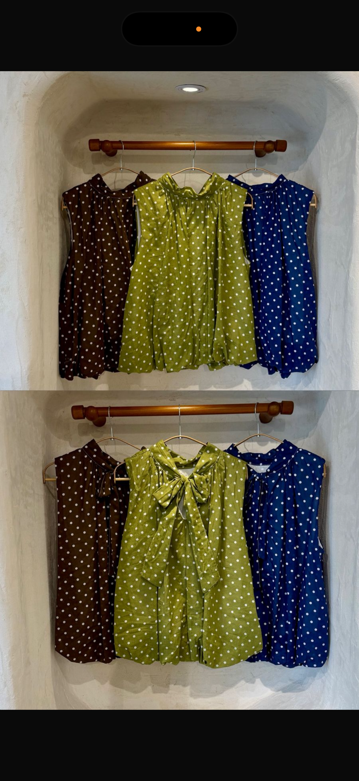 Polka dot blouse