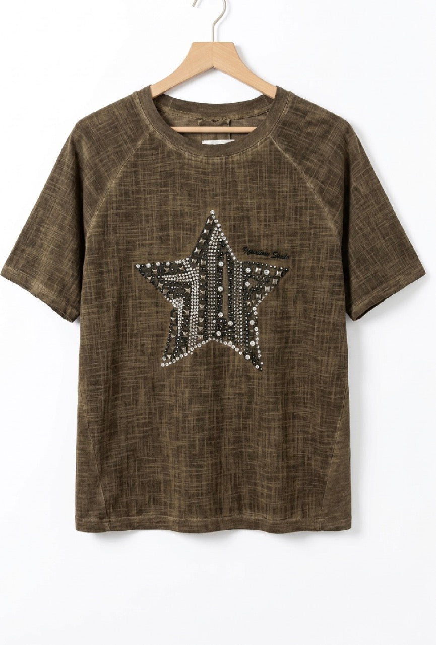 Star blouse made in Italy one size
